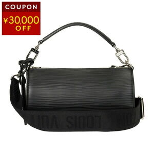 Louis Vuitton Monogram Polochon Shoulder Bag Black